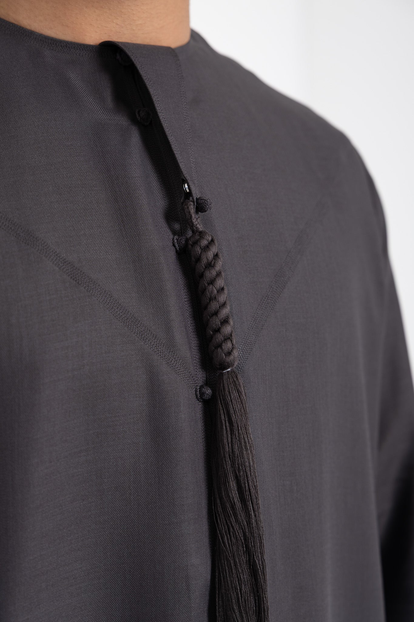 Emirati Thobe- Charcoal Grey